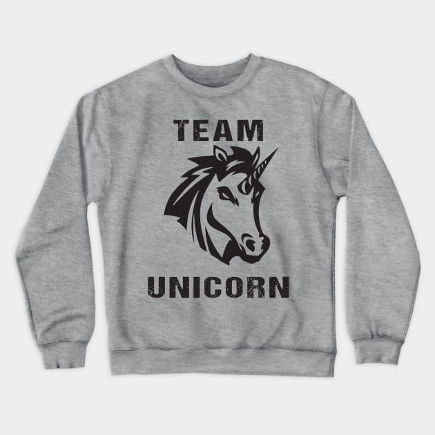 Team Unicorn Crewneck Sweatshirt by GnarllyMama